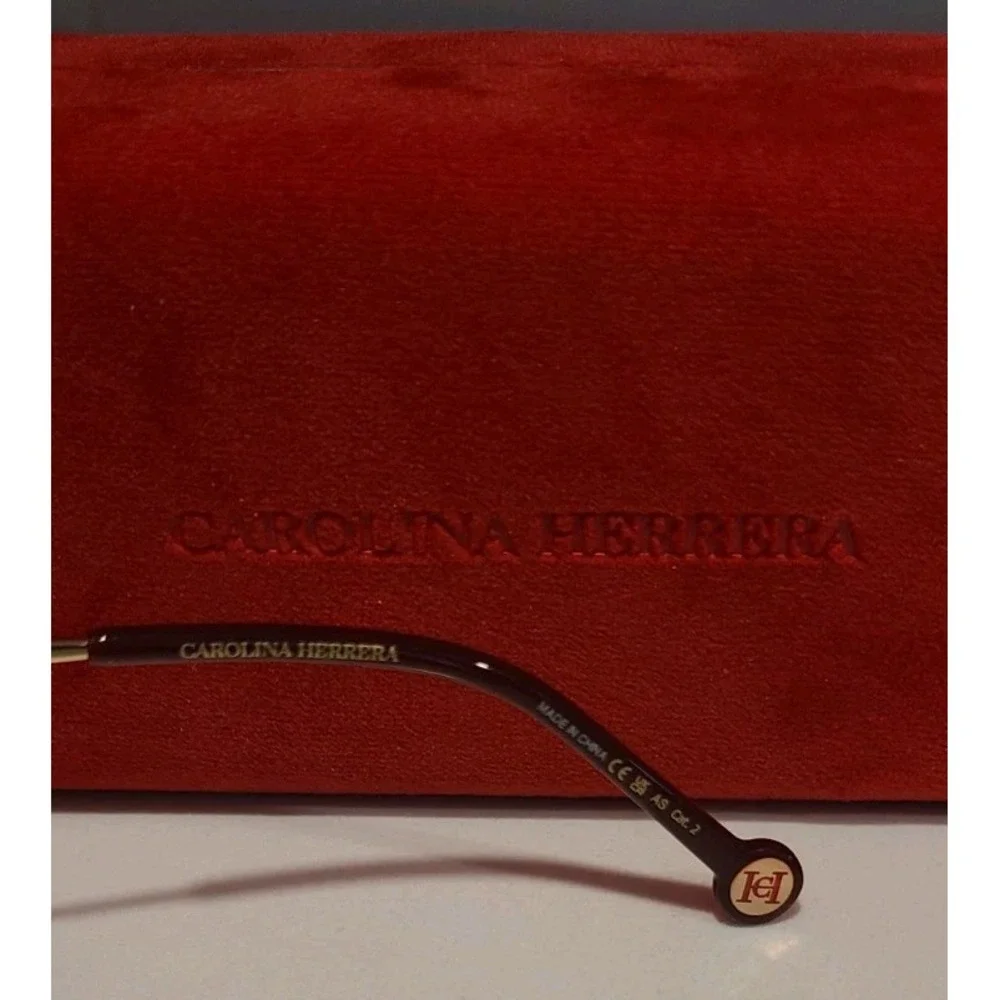 CAROLINA HERRERA RED‎ SUNGLASSES Sz 52-16-140